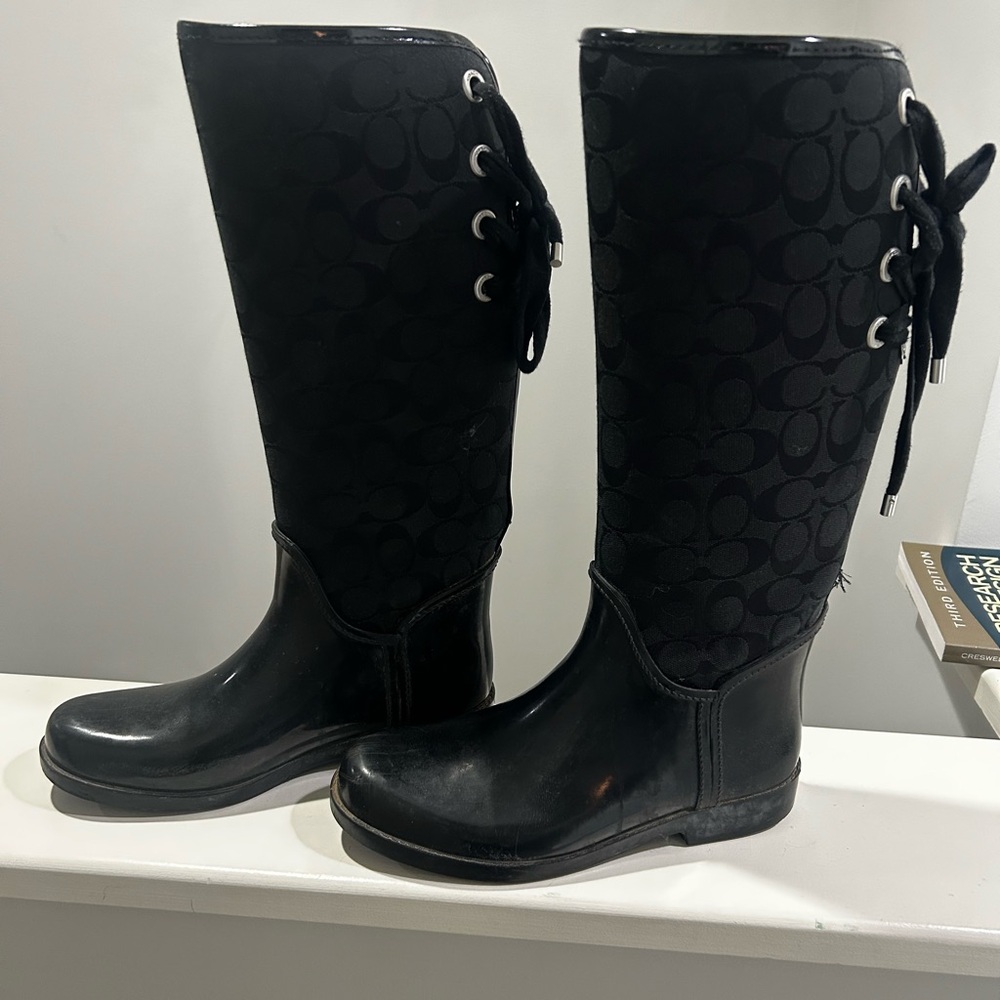 Coach rain boots